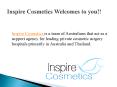 Inspire Cosmetics PowerPoint PPT Presentation