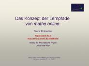 Das Konzept der Lernpfade von mathe online