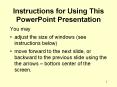Instructions for Using This PowerPoint Presentation PowerPoint PPT Presentation
