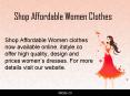Women's Clothing Online Brands