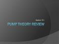 Pump Theory Review PowerPoint PPT Presentation