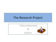 The Research Project