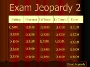 Exam Jeopardy 2