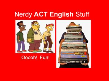Nerdy ACT English Stuff