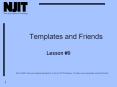 Templates and Friends PowerPoint PPT Presentation