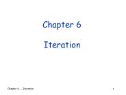 Chapter 6 Iteration