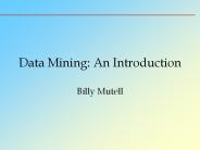 Data Mining: An Introduction