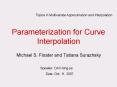 Parameterization for Curve Interpolation PowerPoint PPT Presentation