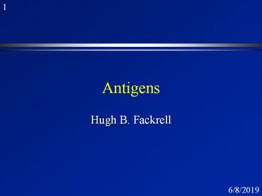 Antigens