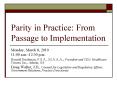 Parity in Practice: From Passage to Implementation PowerPoint PPT Presentation
