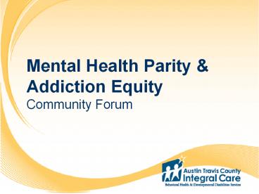 Mental Health Parity