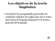 Los objetivos de la teor