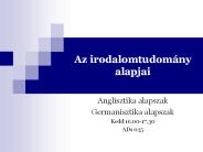 Az irodalomtudom