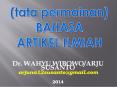 Dr. WAHYU WIBOWO/ARJU SUSANTO PowerPoint PPT Presentation