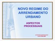 NOVO REGIME DO ARRENDAMENTO URBANO ASPECTOS PROCESSUAIS