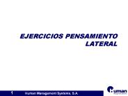 EJERCICIOS PENSAMIENTO LATERAL