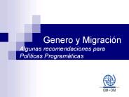 Genero y Migraci