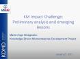 KM Impact Challenge: Preliminary analysis and emerging lessons PowerPoint PPT Presentation