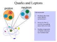 Quarks and Leptons