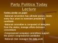 Party Politics Today Lecture PowerPoint PPT Presentation