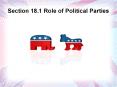 Section 18.1 Role of Political Parties PowerPoint PPT Presentation