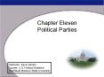 Chapter Eleven Political Parties PowerPoint PPT Presentation