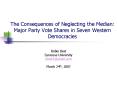 The Consequences of Neglecting the Median: Major Party Vote Shares in Seven Western Democracies PowerPoint PPT Presentation