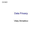 Data Privacy