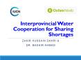 Interprovincial Water Cooperation for Sharing Shortages PowerPoint PPT Presentation