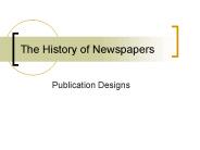 The History of Newspapers