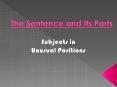 The Sentence and Its Parts PowerPoint PPT Presentation