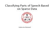 Classifying Parts of Speech Based on Sparse Data