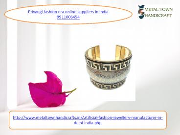 priyangi fashion era artificial jewellery manufacturers in india