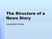 The Structure of a News Story
