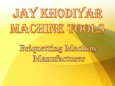 Biomass Briquetting Machine