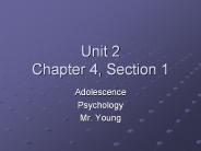 Unit 2 Chapter 4, Section 1