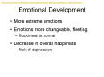 Emotional Development PowerPoint PPT Presentation