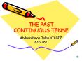 THE%20PAST%20CONTINUOUS%20TENSE PowerPoint PPT Presentation