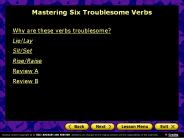 Mastering Six Troublesome Verbs