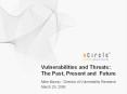 Vulnerabilities and Threats: The Past, Present and Future PowerPoint PPT Presentation