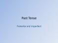 Past Tense PowerPoint PPT Presentation