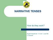 NARRATIVE TENSES