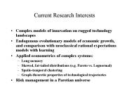 Current Research Interests