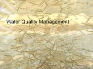 Water Quality Management