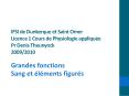 IFSI de Dunkerque et Saint Omer Licence 1 Cours de Physiologie appliqu PowerPoint PPT Presentation