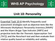 Unit 10: Personality