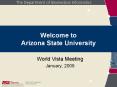 Welcome to Arizona State University PowerPoint PPT Presentation