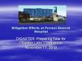 Mitigation Efforts at Forrest General Hospital PowerPoint PPT Presentation