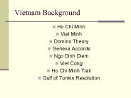 Vietnam Background