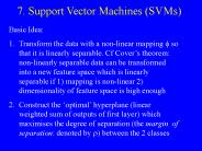 7. Support Vector Machines (SVMs)